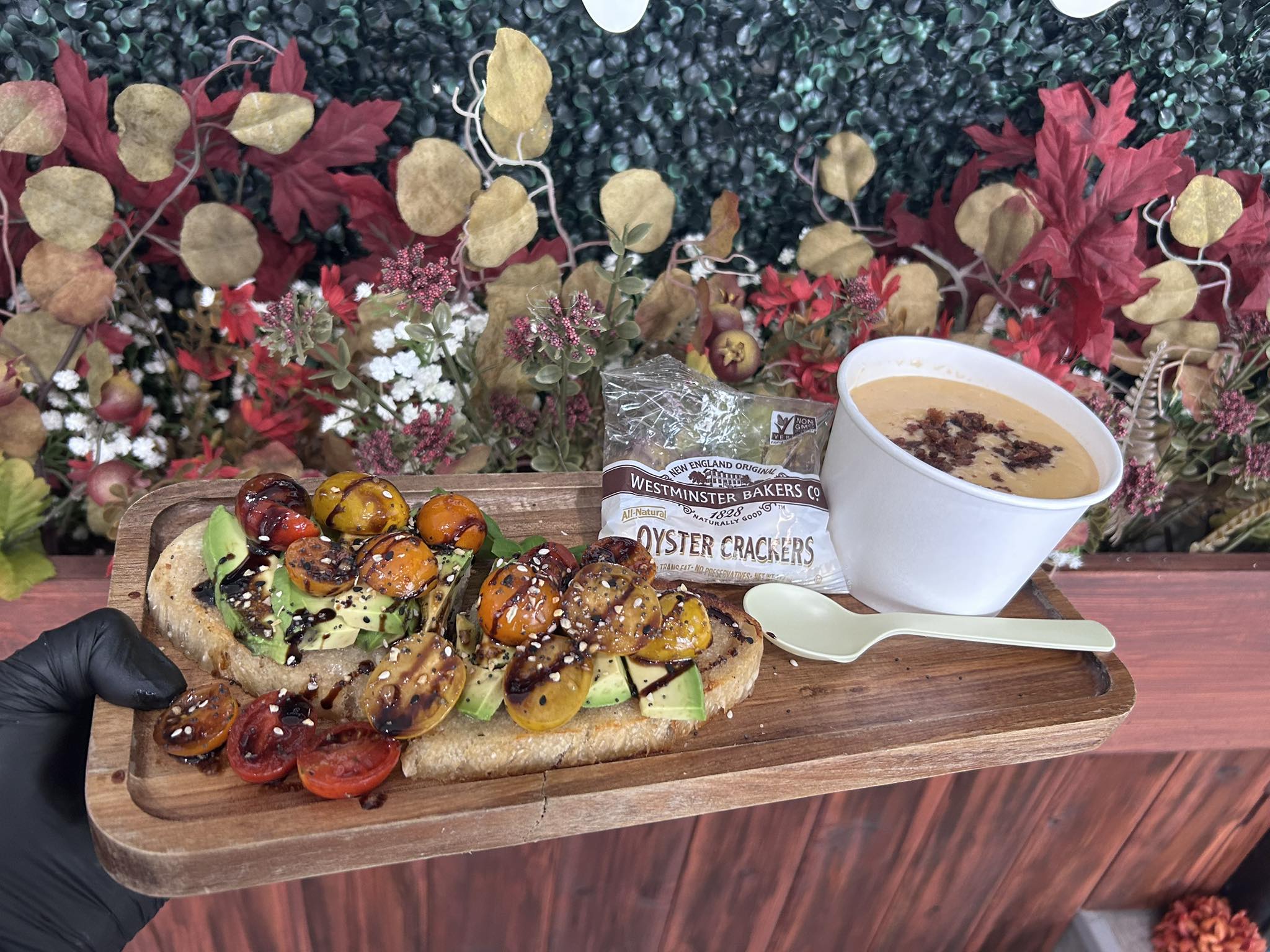 Cured and Crafted toast and soup
